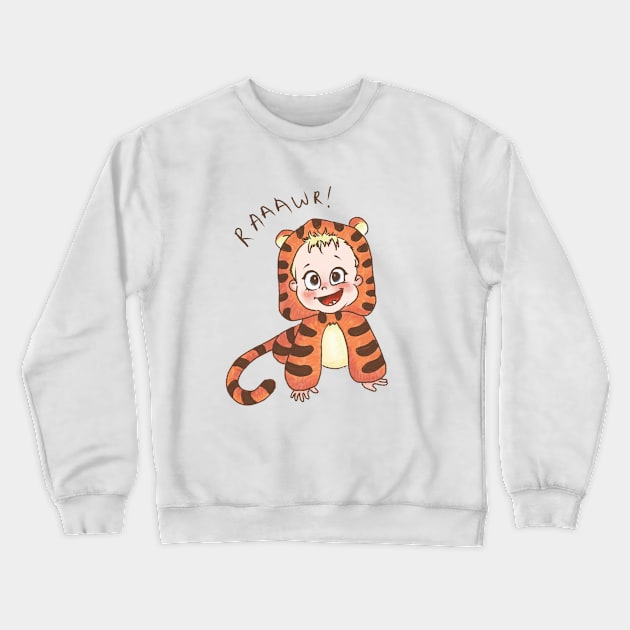 Tiger baby RAAAAWR ! Crewneck Sweatshirt by ArtInPi